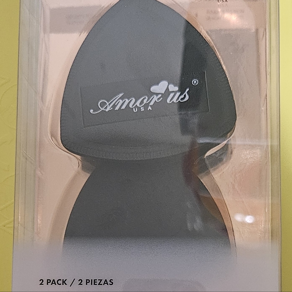 Amorus USA Black Makeup Sponge 2 Pack